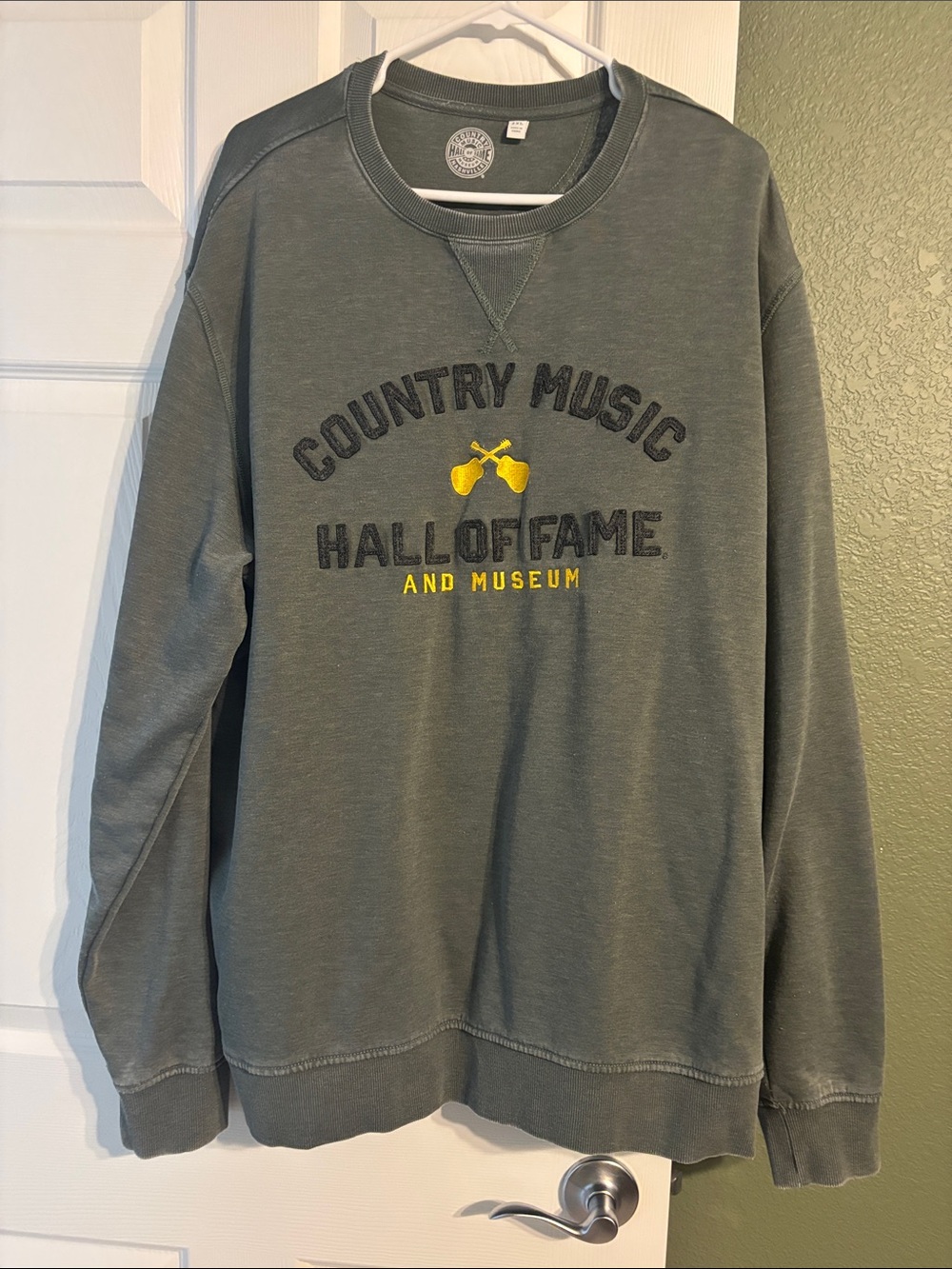 Country Music Hall of Fame Green Crewneck Sweatshirt